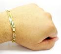 10k yellow gold mariner id bracelet 8 inch 5.2mm 