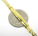 10k yellow gold mariner id bracelet 8 inch 4.3mm 