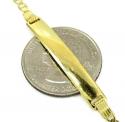 10k yellow gold mariner id bracelet 8 inch 3.2mm 