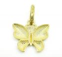 10k yellow gold butterfly pendant 