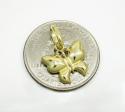 10k yellow gold butterfly pendant 