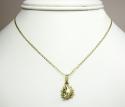 10k yellow gold sun & moon pendant 