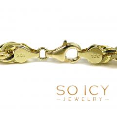 10k yellow gold thick solid rope chain 18-28