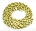 10k yellow gold thick solid rope chain 22-30 inch 6.8mm