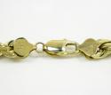 10k yellow gold thick solid rope chain 20-30 inch 8mm