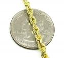 10k yellow gold solid rope chain 18-30 inch 4mm