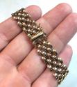 14k yellow gold fancy bracelet 7.25 inch 12mm 