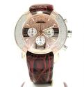 Mens aqua master rose stainless steel diamond watch 0.20ct
