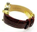 Mens aqua master yellow stainless steel diamond watch 0.20ct