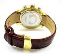 Mens aqua master yellow stainless steel diamond watch 0.20ct