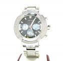 Mens aqua master white stainless steel diamond watch 0.20ct
