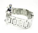 Mens aqua master white stainless steel diamond watch 0.20ct