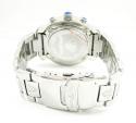 Mens aqua master white stainless steel diamond watch 0.20ct