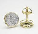 14k gold diamond snow cap 8.2mm earrings 0.32ct