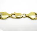 10k yellow gold diamond cut figaro chain 26-30 inch 9.5mm