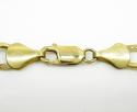 10k yellow gold diamond cut figaro chain 30 inch 8mm