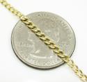 10k yellow gold diamond cut cuban chain 18-24 inch 2.5mm
