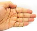 10k yellow gold diamond cut cuban chain 18-24 inch 2.5mm