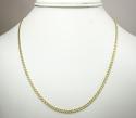 10k yellow gold diamond cut cuban chain 18-24 inch 2.5mm