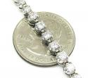 Ladies 18k white gold tennis diamond necklace 5.50ct