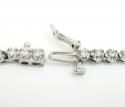 Ladies 18k white gold tennis diamond necklace 5.50ct