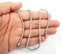 Ladies 18k white gold tennis diamond necklace 5.50ct