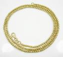 14k solid gold diamond cut ball chain 20 inch 2.5mm