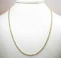 14k solid gold diamond cut ball chain 20 inch 2.5mm