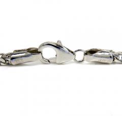 14k solid white gold franco chain 20-30 inch 2.5mm