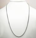 14k solid white gold franco chain 20-30 inch 2.5mm