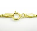 14k solid yellow gold wheat chain 18-20 inch 1.4mm