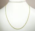 14k solid yellow gold wheat chain 18-20 inch 1.4mm