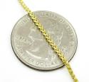 14k solid yellow gold franco chain 18-24 inch 1.5mm