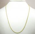 14k solid yellow gold franco chain 18-24 inch 1.5mm