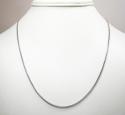 14k solid white gold franco chain 16-22 inch 1.5mm