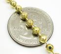 10k yellow gold hexagon cut ball chain 18-26