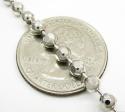 10k white gold hexagon cut ball chain 20-26 inch 3.8mm