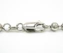 10k white gold hexagon cut ball chain 20-26 inch 3.8mm