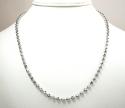 10k white gold hexagon cut ball chain 20-26 inch 3.8mm