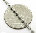 10k white gold hexagon cut ball chain 18-24