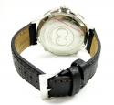 Curtis & co stainless steel big time world 3 time zone brown watch