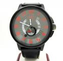 Curtis & co black stainless steel big time cool black/red watch