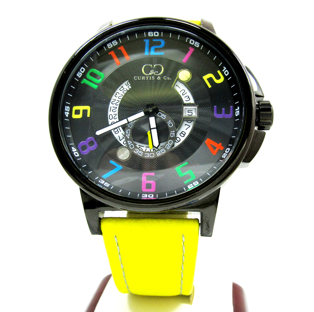 Curtis & co black stainless steel big time cool black watch