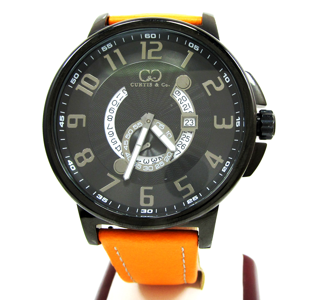 Curtis & co black stainless steel big time cool black watch - Image 2