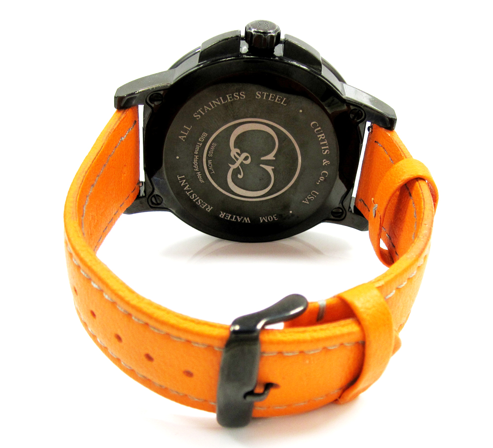 Curtis & co black stainless steel big time cool black watch - Image 4
