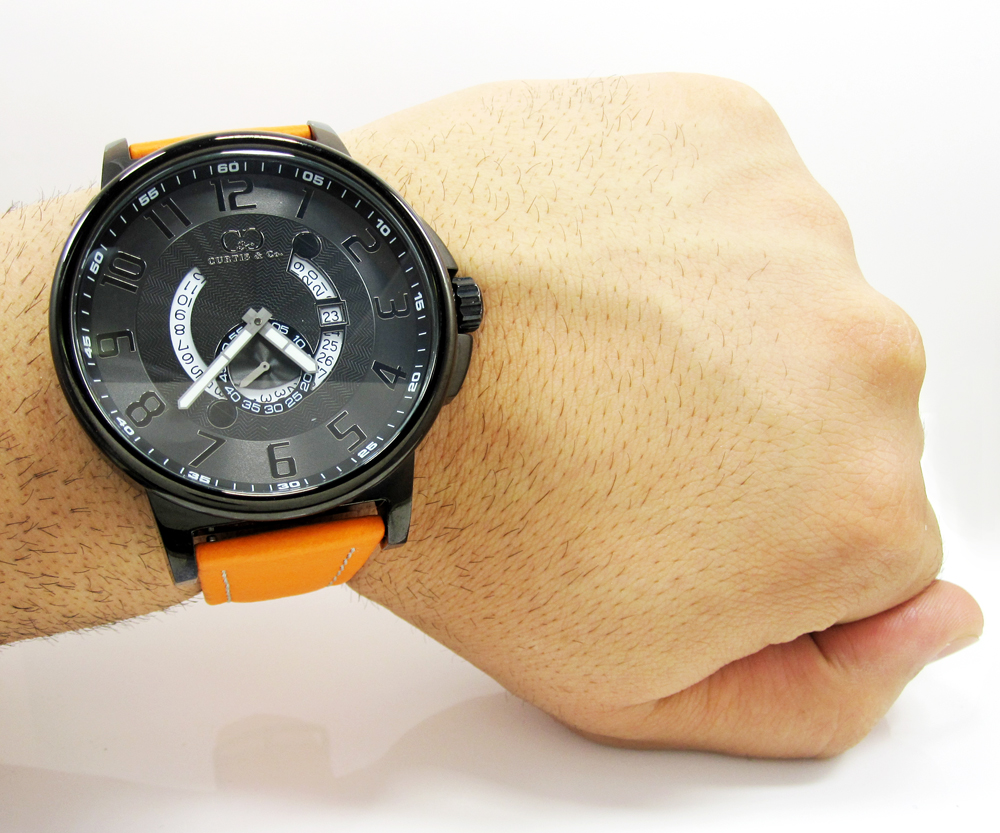 Curtis & co black stainless steel big time cool black watch - Image 5