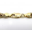 10k yellow gold smooth hollow rope chain 20-30 inch 4mm