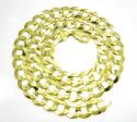 10k yellow gold thick cuban chain 20-36 inch 13mm