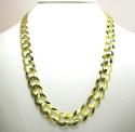 10k yellow gold thick cuban chain 20-36 inch 13mm