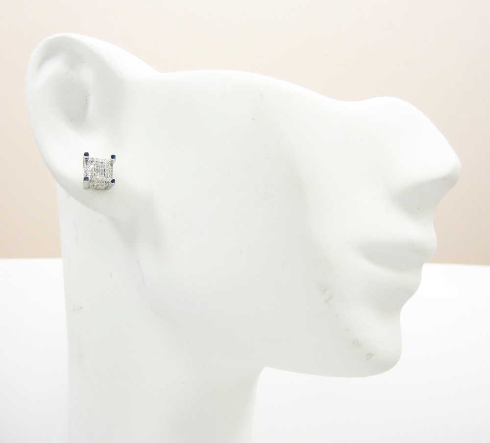 10k gold diamond cube earrings 0.20ct